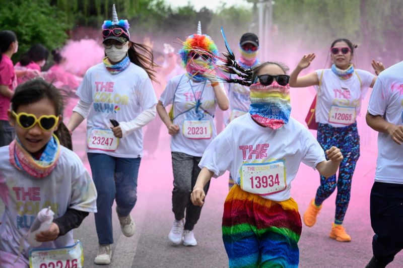 سباق الألوان لمسافة  كيلومترات في بكين