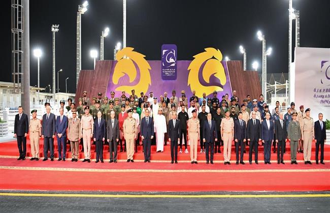 المتحدث الرئاسي ينشر صور الرئيس السيسي أثناء افتتاح البطولة العربية للفروسية العسكرية بالعاصمة الإدارية 