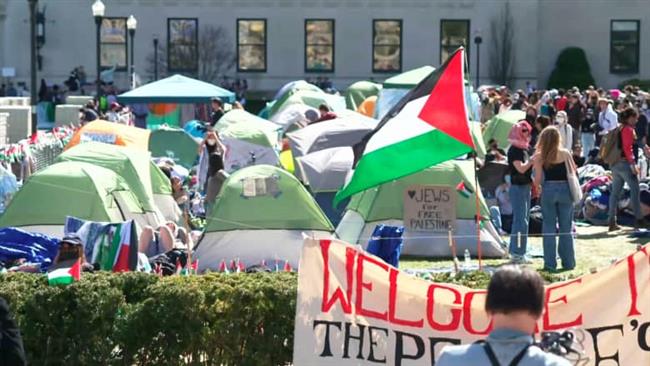 احتجاجات مناهضة للعدوان الإسرائيلي على غزة تجتاح الجامعات الأمريكية