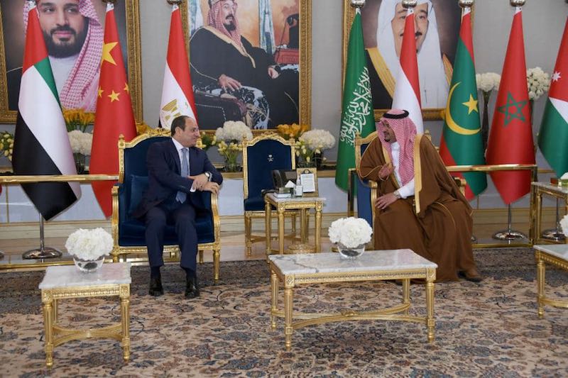 نشاط الرئيس السيسي خلال مشاركتة في القمة العربية الصينية الأولى في اليوم الأول