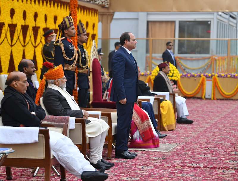 حضور الرئيس السيسي احتفالية يوم الجمهورية الهندية