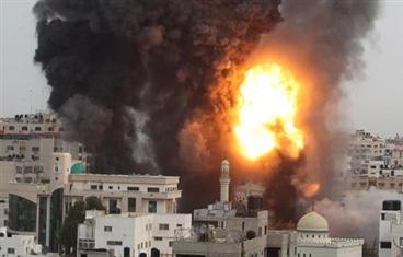 قوات الاحتلال الإسرائيلي تدمر مسجدا في قصف لحي التفاح شرق مدينة غزة