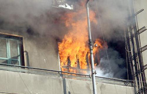 تفحم  أطفال في حريق مروع داخل شقة بالإسكندرية